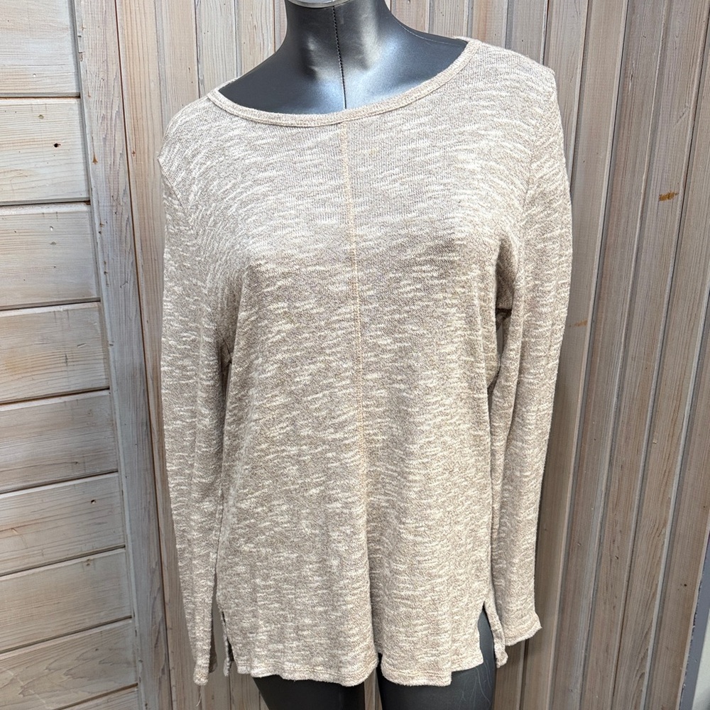 St. John's Bay Women's Cream Long Sleeve Top